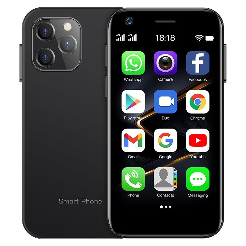 Мини смартфон 4G 2 sim Soyes XS12 MT6737 3+32 гб 3" Android 9.0 Черный