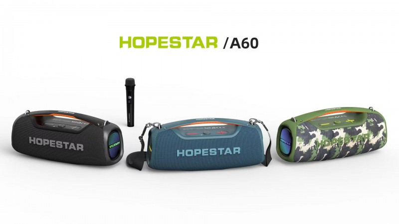 Портативная Беспроводная Bluetooth Колонка Hopestar A60, 100W  с микрофоном